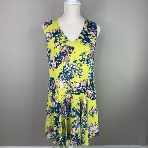 BCBG MaxAzria Clea Lime Green Shift Dress XXS